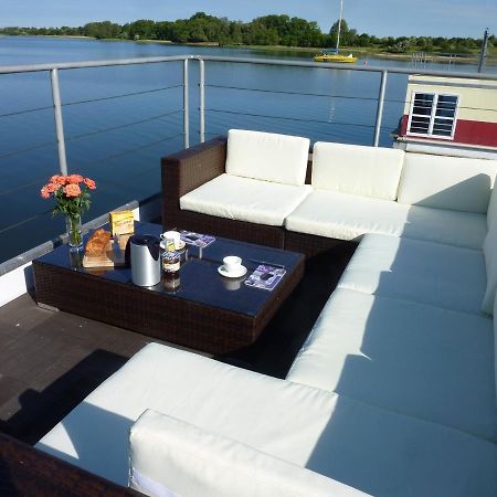 Hausboot Lagoon Stralsund Esterno foto