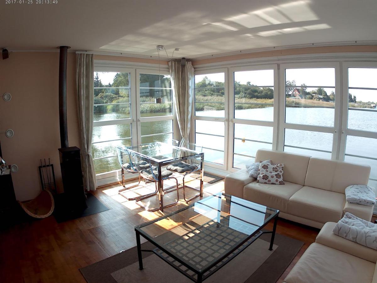 Hausboot Lagoon Stralsund Esterno foto