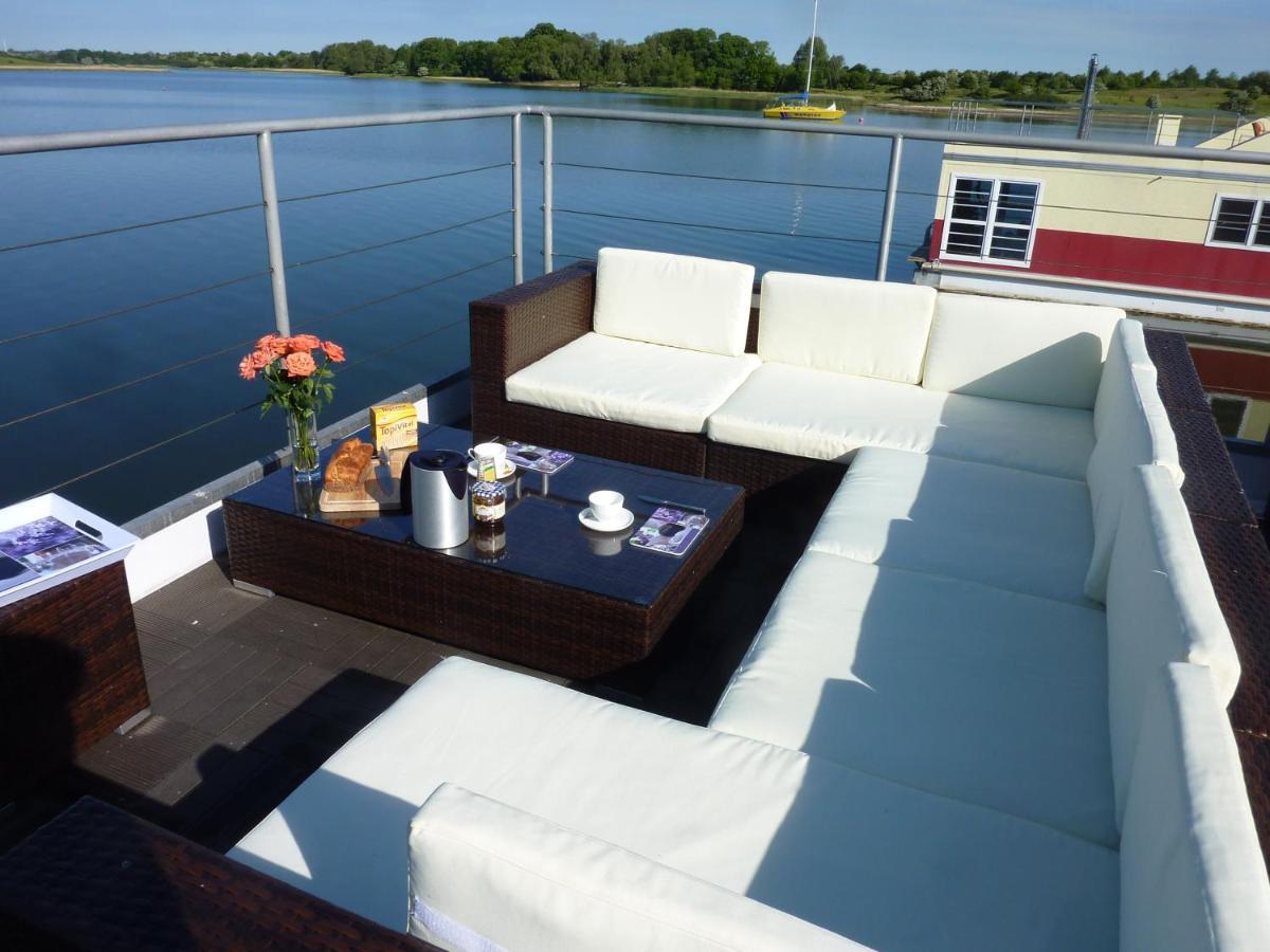 Hausboot Lagoon Stralsund Esterno foto