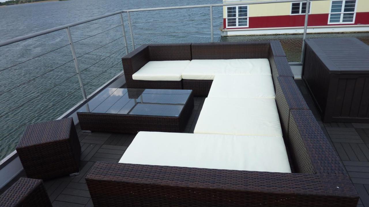 Hausboot Lagoon Stralsund Esterno foto